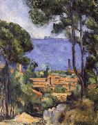 Paul Cezanne seaside scenery painting